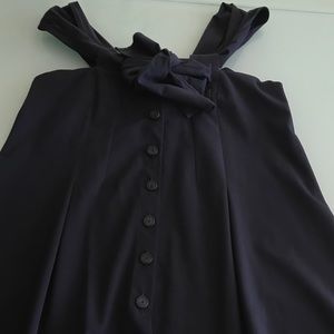 Navy buttoned down top